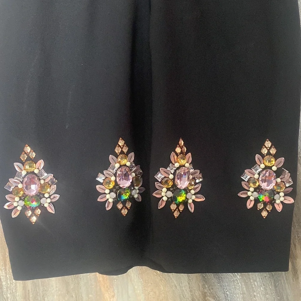 Nicole Miller Black Embellished Stone Dress - Picture 4 of 7